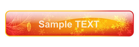 Christmas web button sticker. Holiday card design elementのイラスト素材