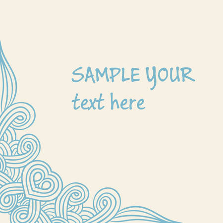 Vintage handmade elements design . Colorful vector illustration.のイラスト素材