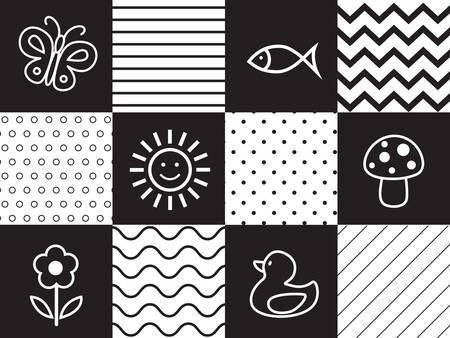 Newborn printable toyのイラスト素材