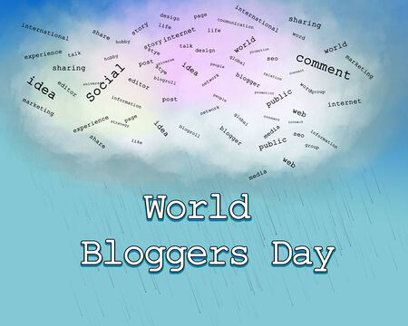 Blogger Dayの写真素材