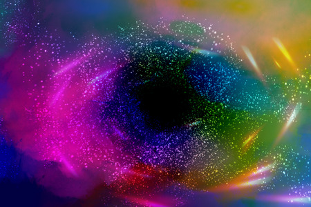 Black hole in space backgroundの写真素材