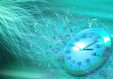 Time is passing concept illustrationの写真素材