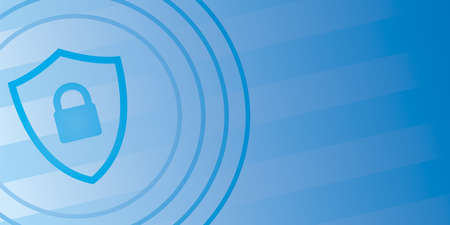 cyber security blue background Information protection Modern safety digital background