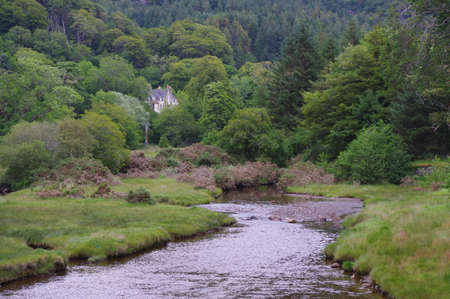 A RIVER IN THE HIGLANDS OF SCOTLANDの写真素材