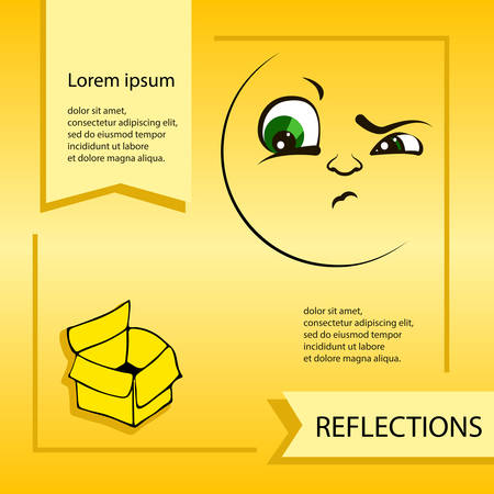 Vector smiley. A cute little creature. Expresses emotions. The emoticon smileys or grimaces.のイラスト素材