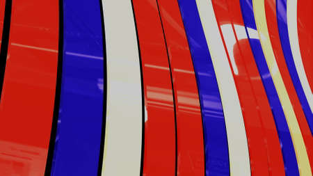 colorful ribbons - diagonalの写真素材