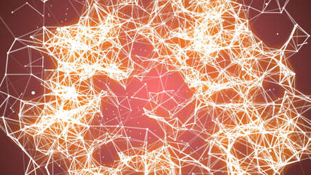 Fractal alien fiber abstract