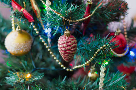 toys for the Christmas treeの写真素材