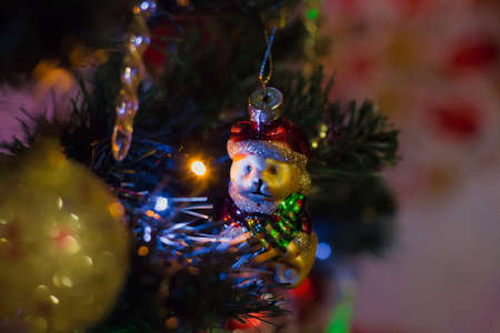 Christmas decoration winter background, toysの写真素材