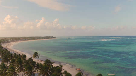 The shore of the sea from a birds eye view