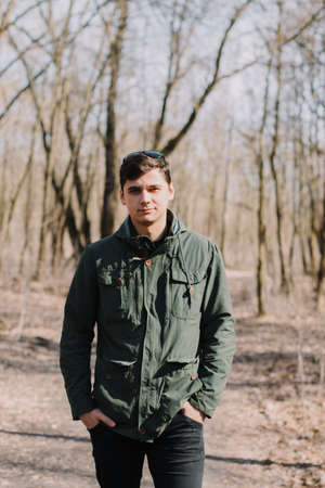Portrait of a beautiful stylish guy