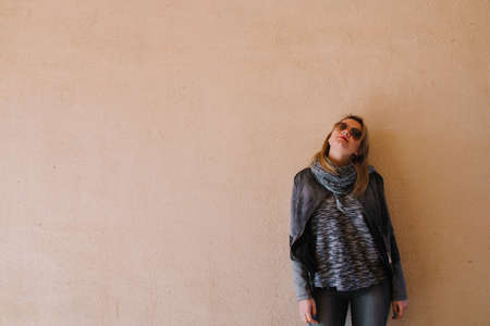 Portrait of a beautiful stylish girlの写真素材