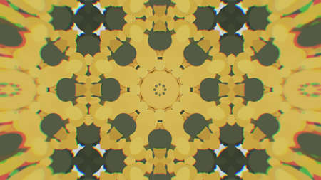 Abstract Colorful Painted Kaleidoscopic Graphic Background. Futuristic Psychedelic Hypnotic Backdrop...