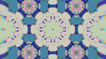 Abstract Colorful Painted Kaleidoscopic Graphic Background. Futuristic Psychedelic Hypnotic Backdrop...