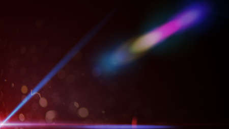 abstract of lighting digital lens flare in dark background
