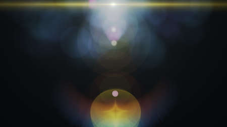 abstract of lighting digital lens flare in dark background