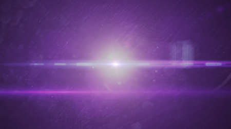 abstract of lighting digital lens flare in dark backgroundの写真素材