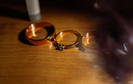 Wedding rings for a wedding this happy day