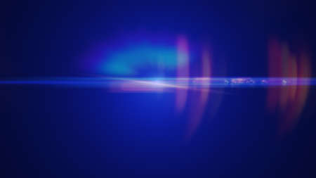 Abstract of lighting digital lens flare in dark background