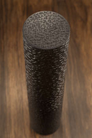 Wooden object on a wooden background, texture of a sea oakの写真素材