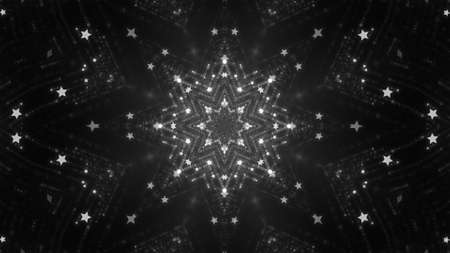 Abstract kaleidoscope background with bright details and elements.の写真素材