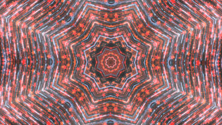 Abstract kaleidoscope background with bright details and elements.