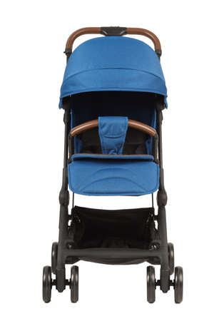 A stroller on a white background, modern design.の写真素材