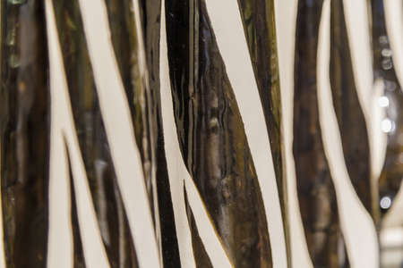 Abstract vases in black and white, background of vases