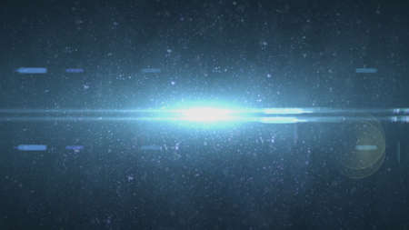 Real Lens Flare Shot in Studio over Black Background. Easy to add as Overlay or Screen Filter over...