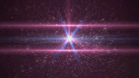 Real Lens Flare Shot in Studio over Black Background. Easy to add as Overlay or Screen Filter over...
