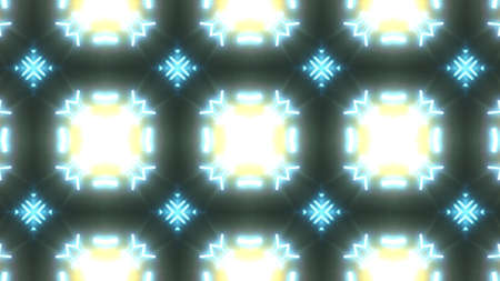 Designer abstract background with glowing individual shapes