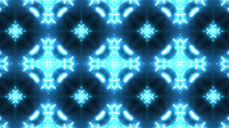 Designer abstract background with glowing individual shapes