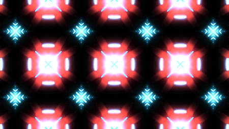 Designer abstract background with glowing individual shapes