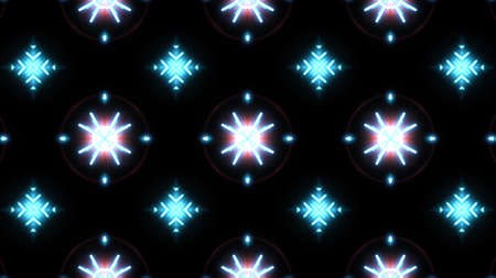 Designer abstract background with glowing individual shapes