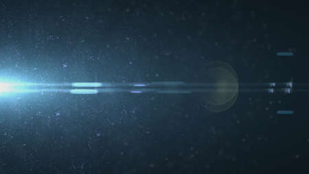 Real Lens Flare Shot in Studio over Black Background. Easy to add as Overlay or Screen Filter over...