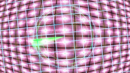 Futuristic HUD locator on an abstract background with highlights