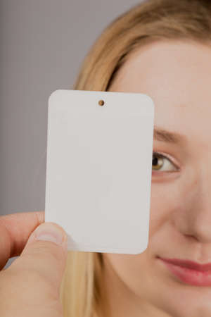 The plate for the inscription in the face of the girl.