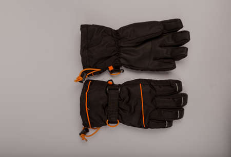 Children's winter gloves on a white background