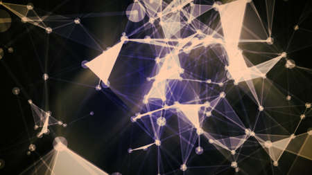 Abstract glowing geometric background, geometric texture. Design solution.