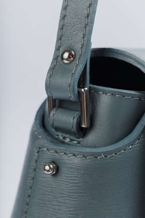 Close-up details of a women bag, new design.の写真素材