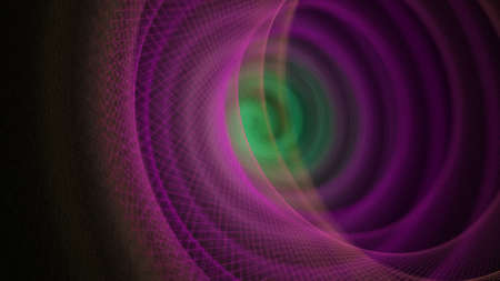 Multicolored circular abstract background. Tunnel of lines.