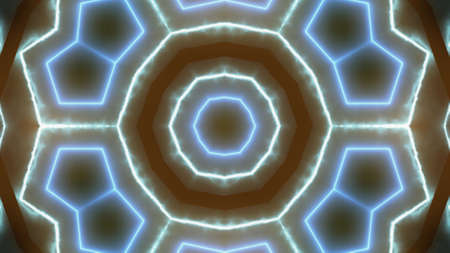 Designer kaleidoscope background with beautiful elements. New trends
