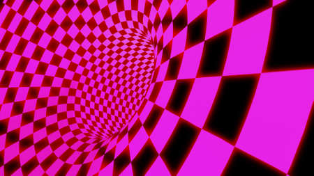 Multicolored circular abstract background. Tunnel of lines
