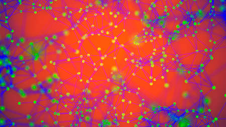 Beautiful geometric abstract background with color accents.
