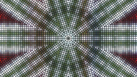 Designer kaleidoscope background with beautiful elements. New trends.