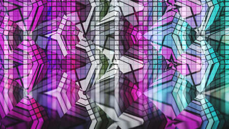 Beautiful geometric abstract background with color accents.