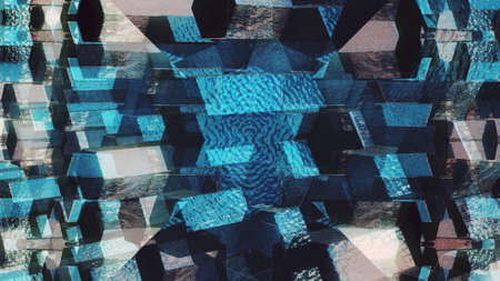 Beautiful geometric abstract background with color accents.