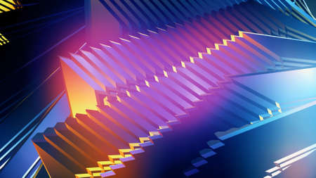 Beautiful geometric abstract background with color accents.の写真素材