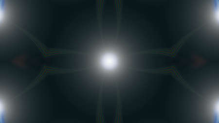 Designer kaleidoscope background with beautiful elements. New trends.の写真素材