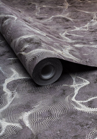 Large roll of wallpaper for the wall with a beautiful textureの写真素材